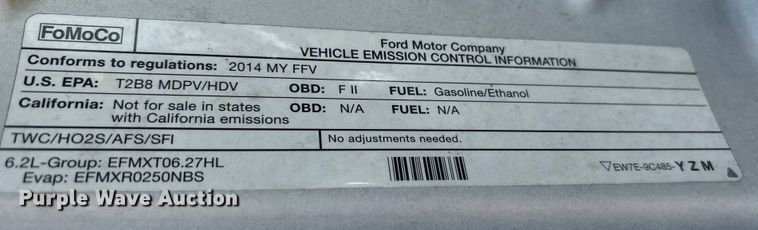 image for item EU0034 2014 Ford F250 Super Duty animal control pickup truck