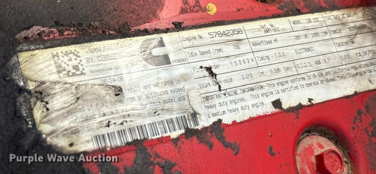 image for item EU0047 2009 Ford F750 dump truck