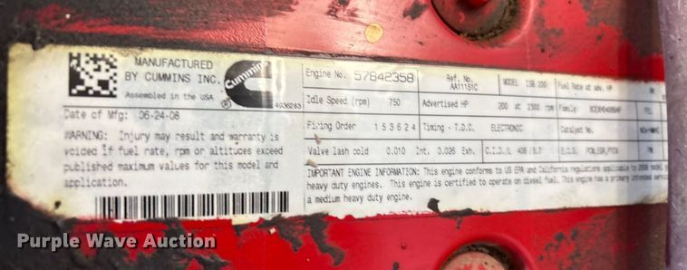 image for item EU0047 2009 Ford F750 dump truck