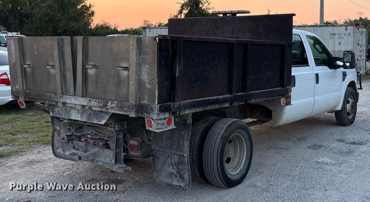 image for item EU0054 2008 Ford F350 Super Duty Crew Cab dump bed pickup truck