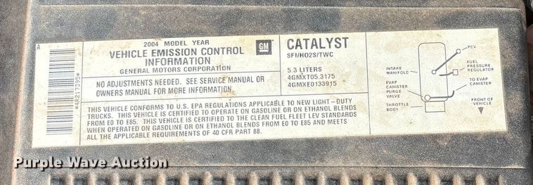 image for item EU3675 2004 Chevrolet Tahoe SUV