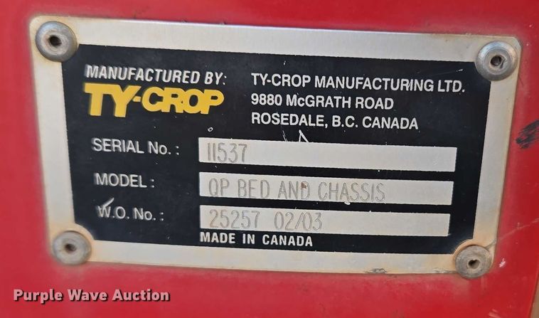 image for item EU3678 Ty-crop Quickpass 300 top dresser spreader