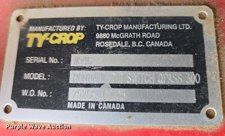 image for item EU3678 Ty-crop Quickpass 300 top dresser spreader