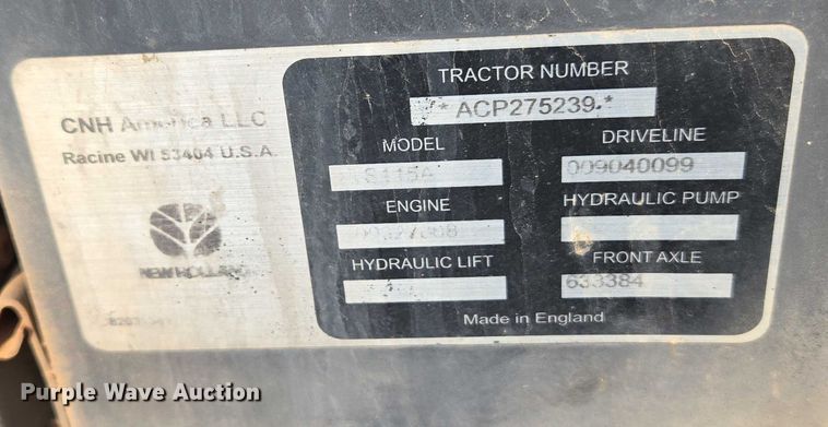 image for item EU3681 2006 New Holland TS115A MFWD tractor
