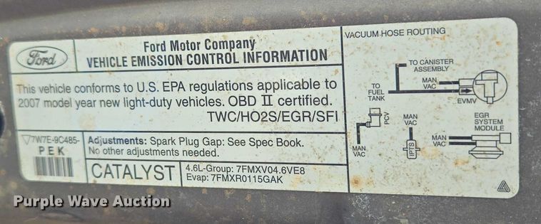 image for item EU3682 2007 Ford Crown Victoria Police Interceptor 