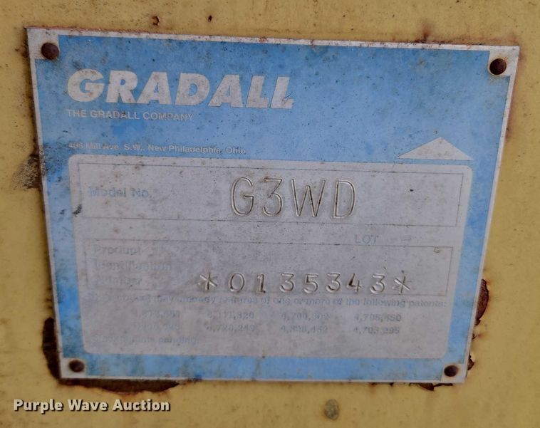 image for item EU3683 1996 Gradall G3WD wheeled excavator