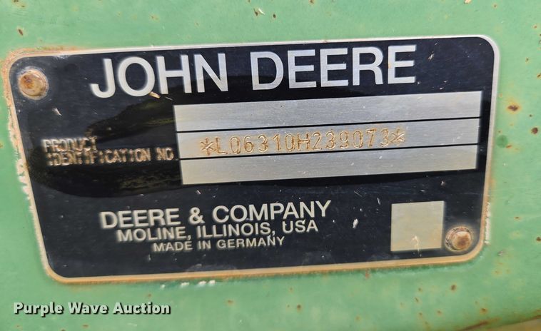 image for item EU3685 John Deere tractor