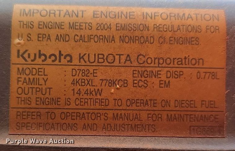 image for item EU3704 Kubota ZD21F-60P ZTR lawn mower