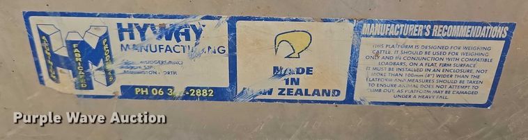 image for item EU3705 Hyway livestock scale