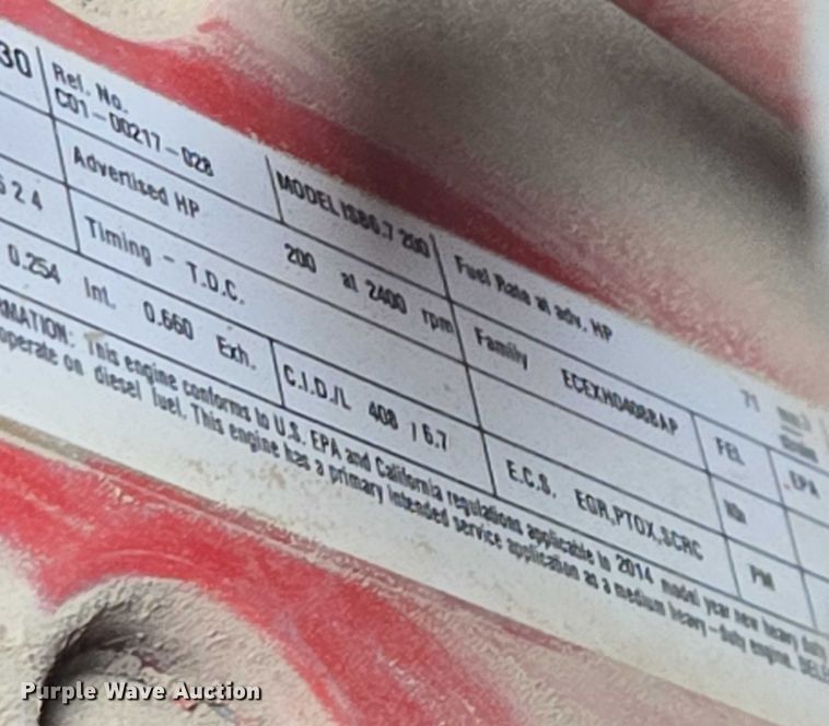 image for item EU4589 2015 Freightliner Business Class M2 street sweeper truck