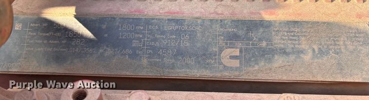 image for item EU4595 2018 Peterbilt 367 semi truck