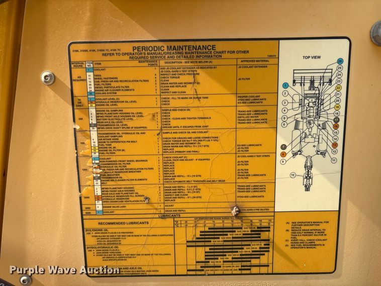 image for item EU4600 2015 John Deere 310SK backhoe