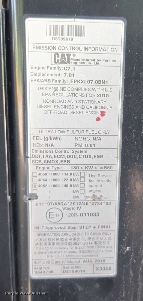 image for item EU4602 2016 Caterpillar 938M  wheel loader