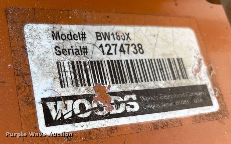 image for item EU4619 Woods BW180X batwing rotary mower