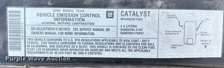 image for item EV1756 2005 Chevrolet Blazer SUV