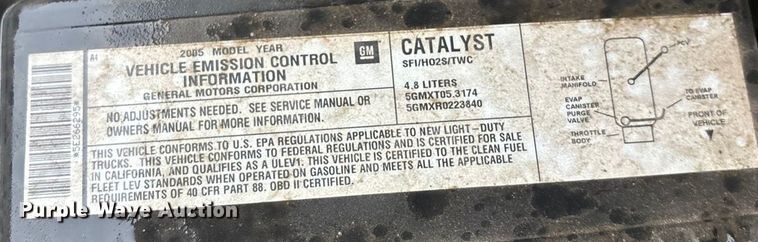 image for item EV1758 2005 Chevrolet Silverado 1500 Ext. Cab pickup truck