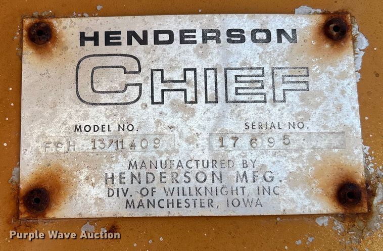 image for item EV1763 Henderson Chief FSH 13/11409 spreader
