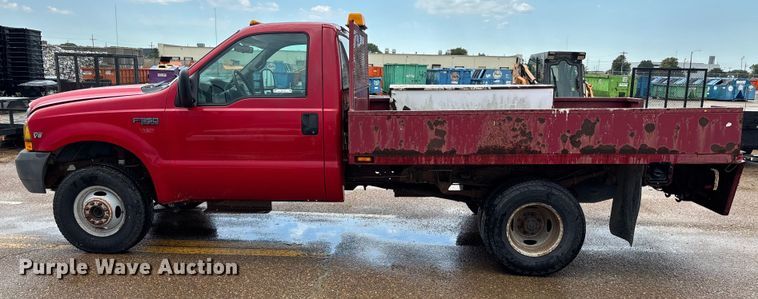 image for item EV1774 1999 Ford F350 Super Duty flatbed pickup truck