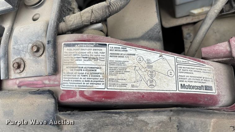 image for item EV1774 1999 Ford F350 Super Duty flatbed pickup truck