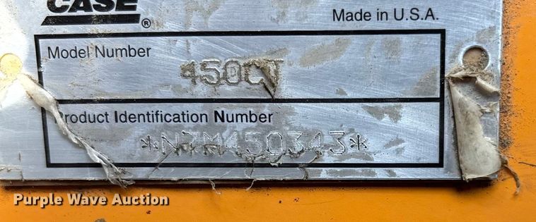 image for item EV1775 2007 Case 450CT tracked skid steer loader