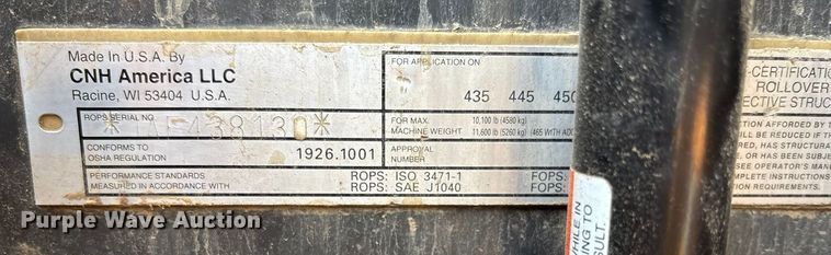 image for item EV1775 2007 Case 450CT tracked skid steer loader