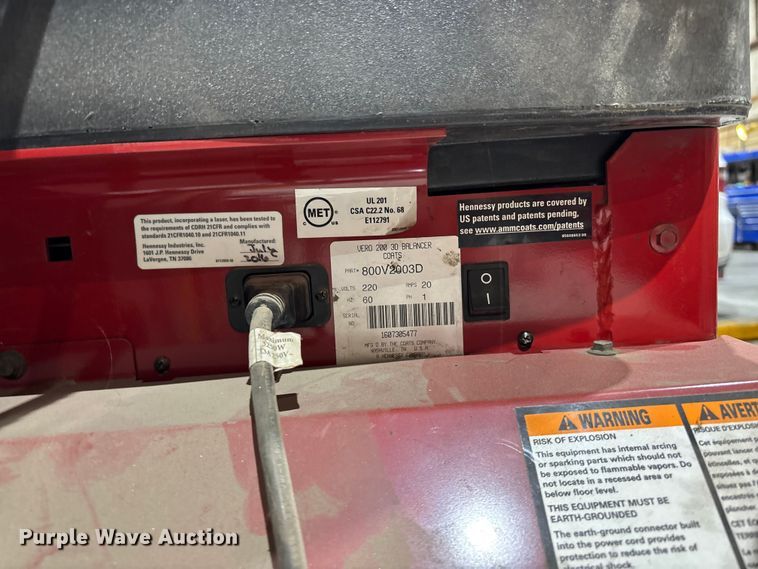 image for item EV1778 Coats V200 Vero tire balancer