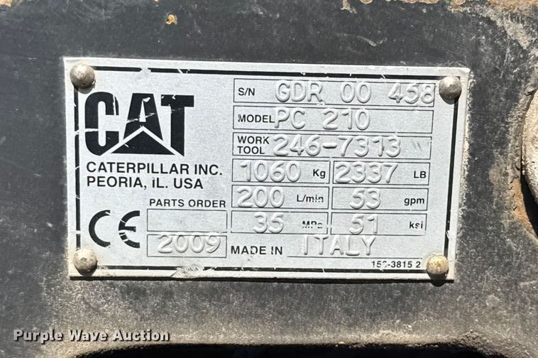 image for item EV1790 Caterpillar PC210 skid steer cold planer