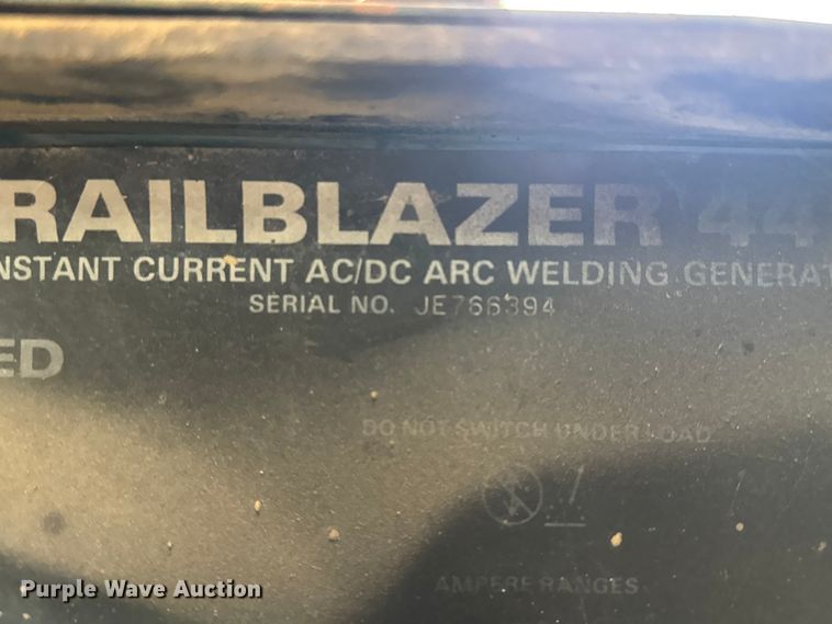 image for item EV1812 Miller Trailblazer 44D welder/generator