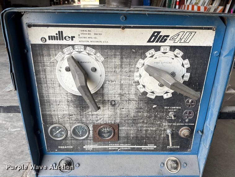 image for item EV1813 Miller Big 40 welder/generator