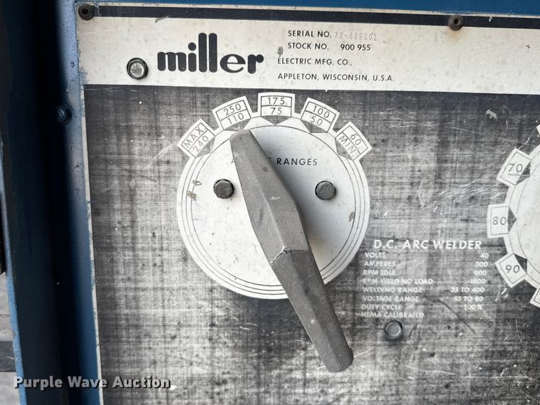 image for item EV1813 Miller Big 40 welder/generator