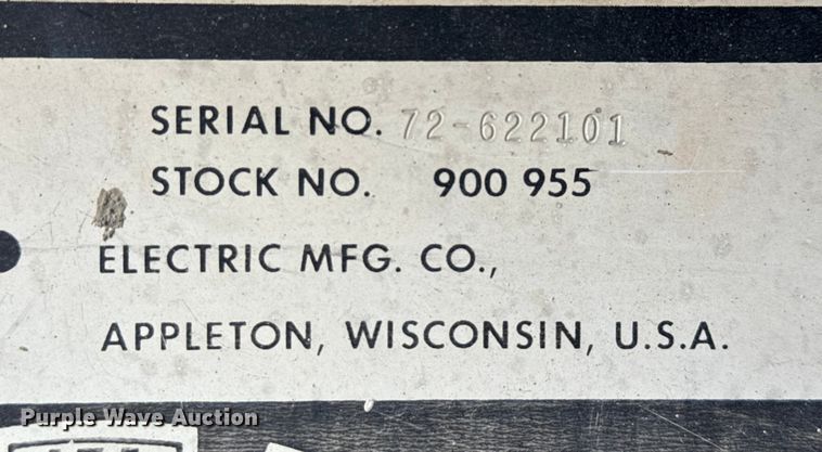 image for item EV1813 Miller Big 40 welder/generator