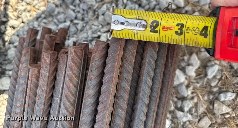 image for item EV1816 Approximately 700 pieces of rebar 