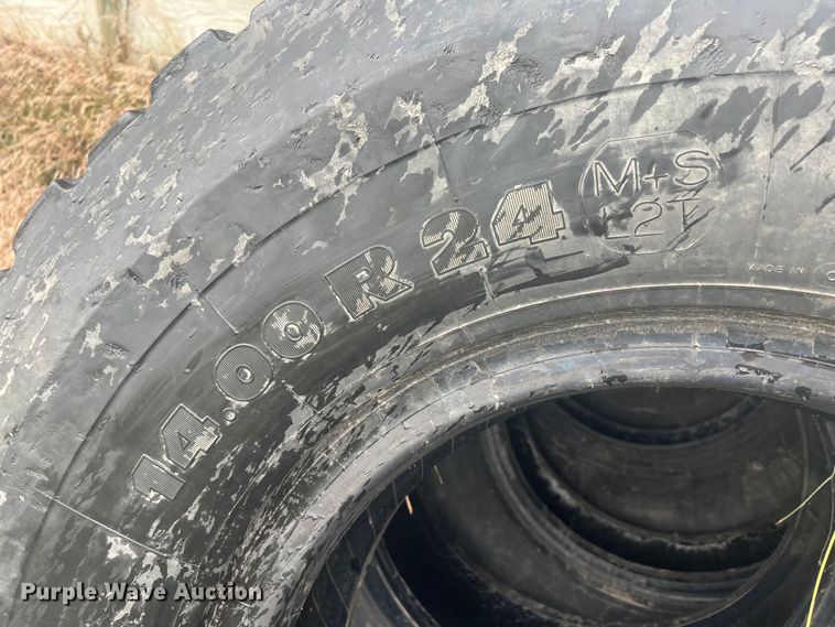 image for item NK9252 Approximately 15 14.00 R24 M+S tires