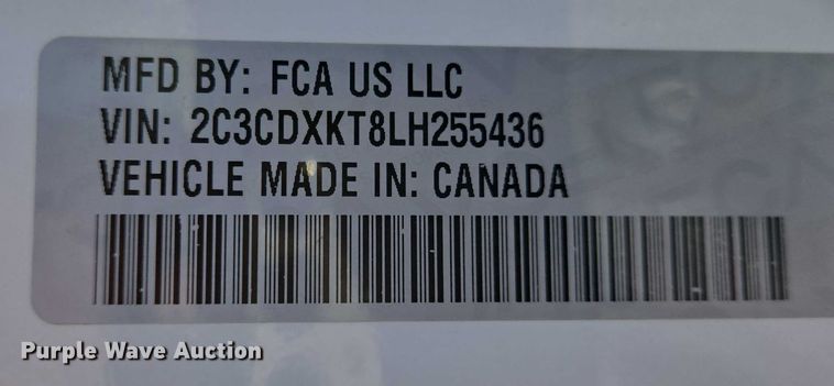 image for item DU6802 2020 Dodge Charger Police 