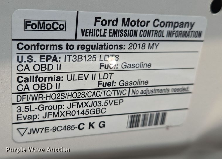 image for item DU6807 2018 Ford Explorer Police Interceptor SUV