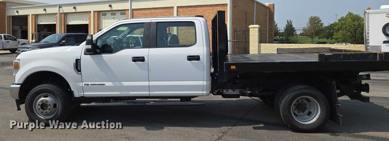 image for item DU6808 2020 Ford F350 Super Duty XL Crew Cab dump flatbed pickup truck