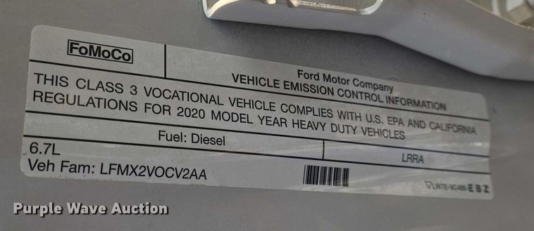 image for item DU6808 2020 Ford F350 Super Duty XL Crew Cab dump flatbed pickup truck