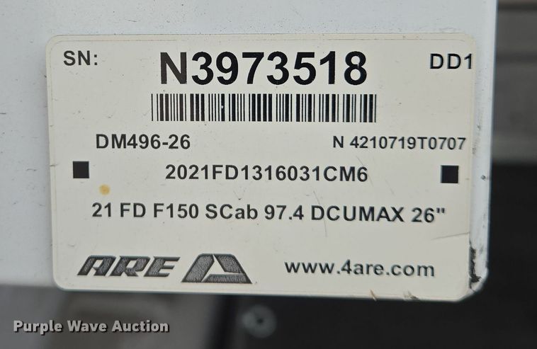 image for item DU6813 2021 Ford F150 SuperCab pickup truck