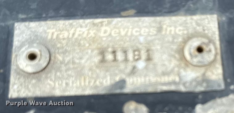 image for item DU6835 Traffix Devices crash attenuator trailer