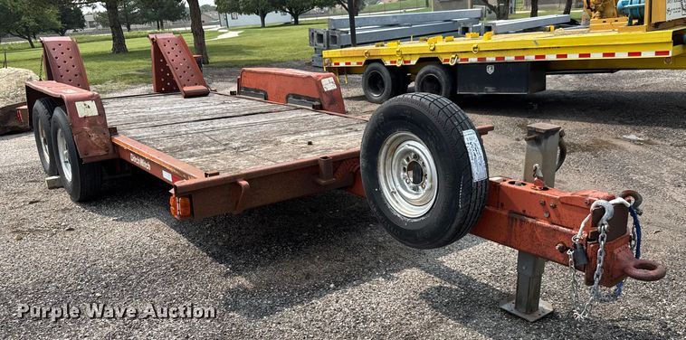 image for item DU6838 1991 Ditch Witch tilt deck equipment trailer
