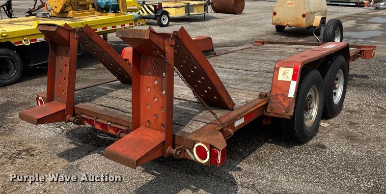 image for item DU6838 1991 Ditch Witch tilt deck equipment trailer
