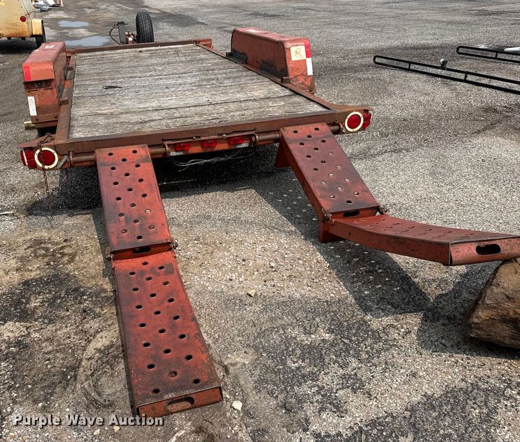 image for item DU6838 1991 Ditch Witch tilt deck equipment trailer
