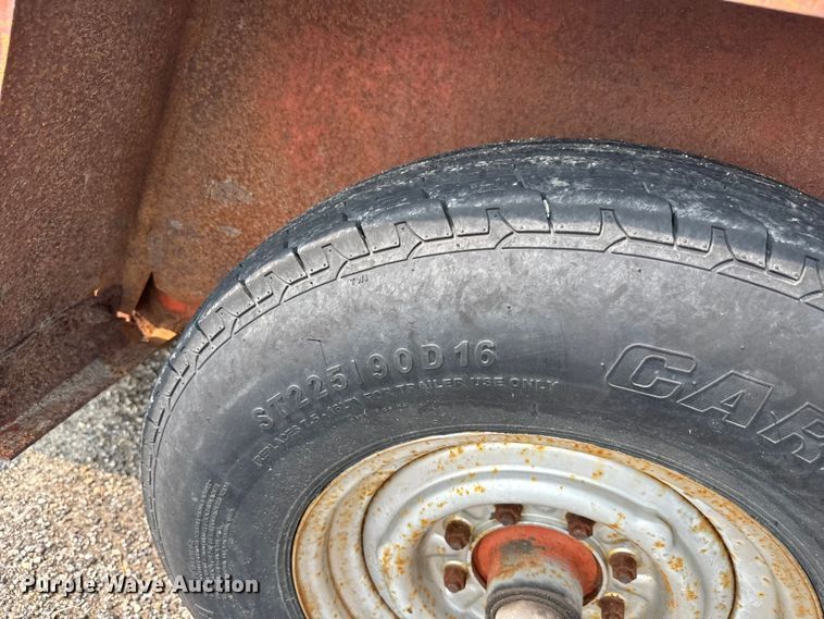 image for item DU6838 1991 Ditch Witch tilt deck equipment trailer