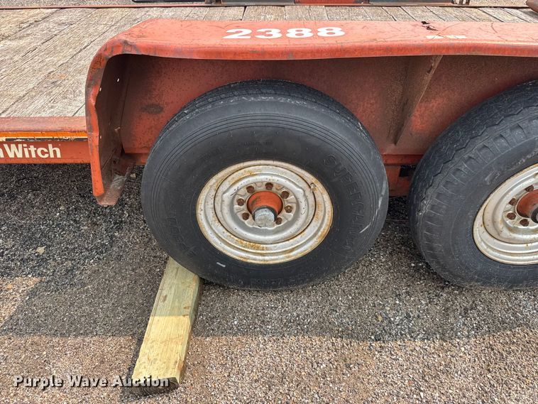 image for item DU6838 1991 Ditch Witch tilt deck equipment trailer