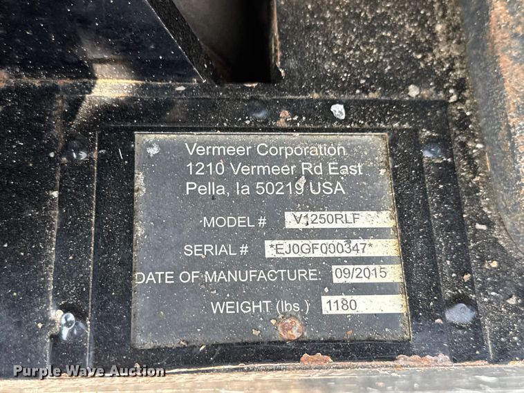 image for item DU6839 2016 Vermeer RTX 1250 rock saw