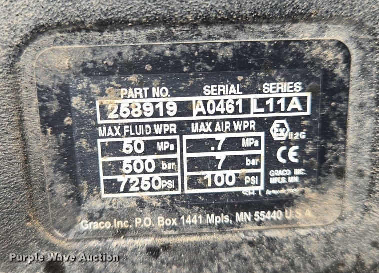 image for item DU6855 Graco XP70 epoxy sprayer