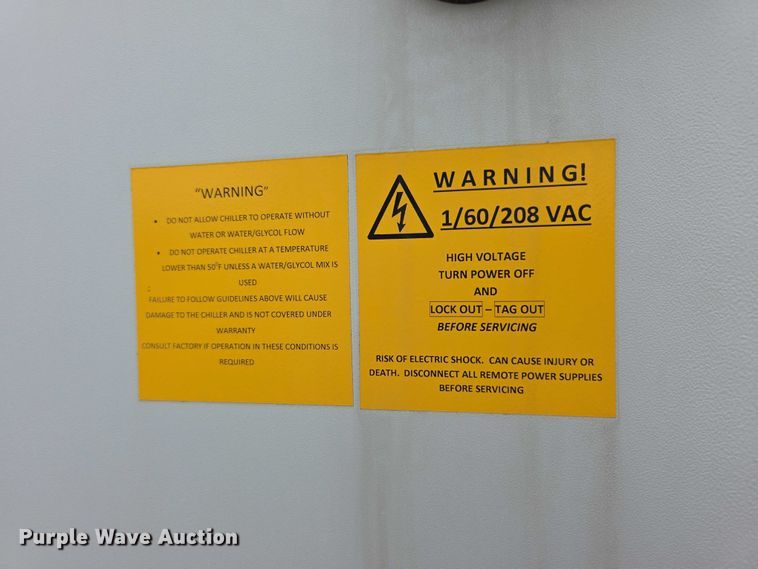 image for item DZ6157 2017 Johnson Thermal JTSUET20DIA1WL chiller