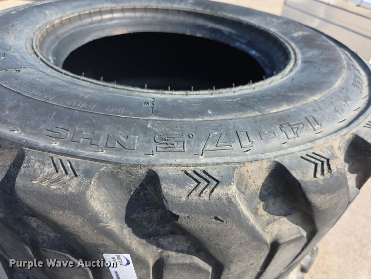 image for item DZ6183 (4) Galaxy 14-17.5 skid steer tires