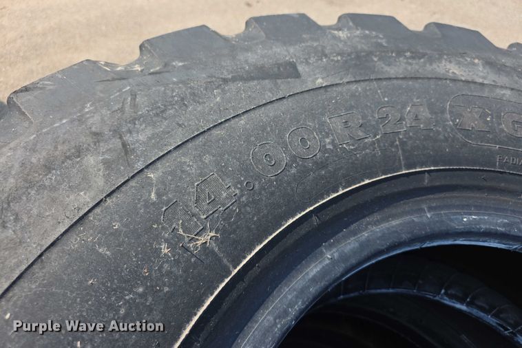 image for item DZ6183 (4) Galaxy 14-17.5 skid steer tires