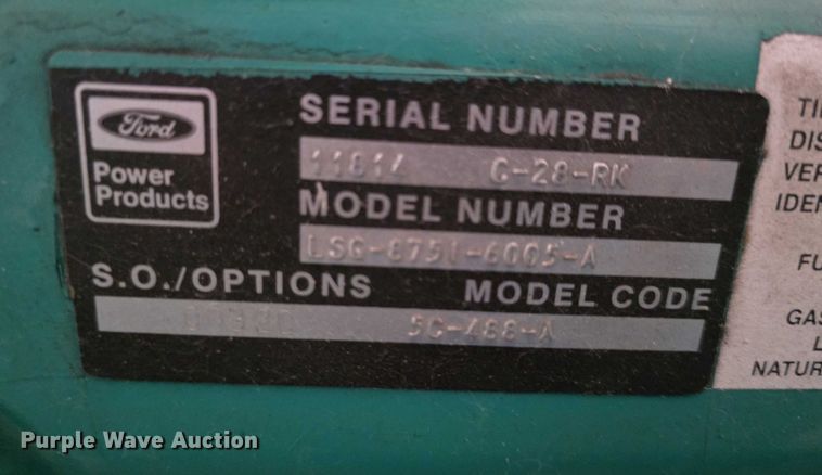 image for item DZ6213 Cummins  60ENA generator